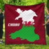 Wales Map Premium Quilt A6  Quilt